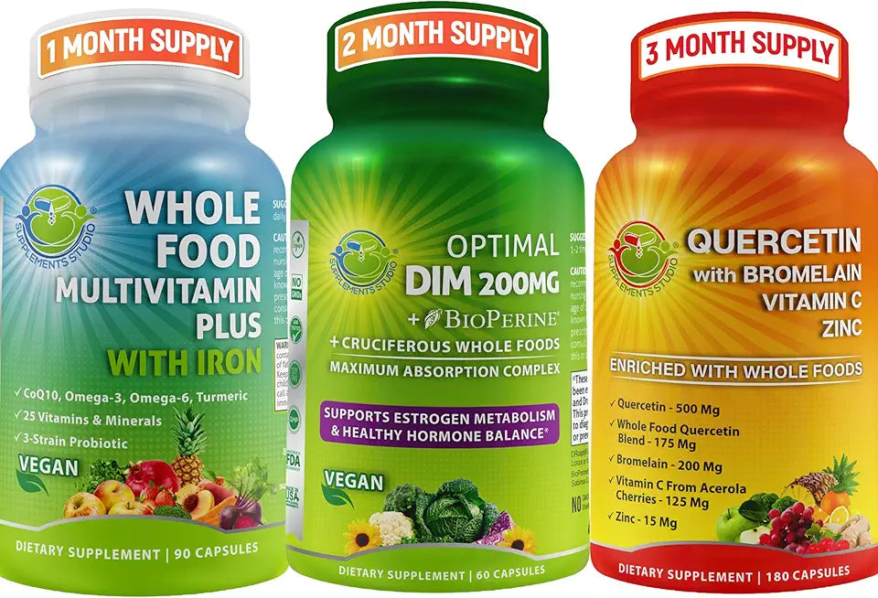 Multivitamin with Iron Quercetin Bromelain 500mg V2262