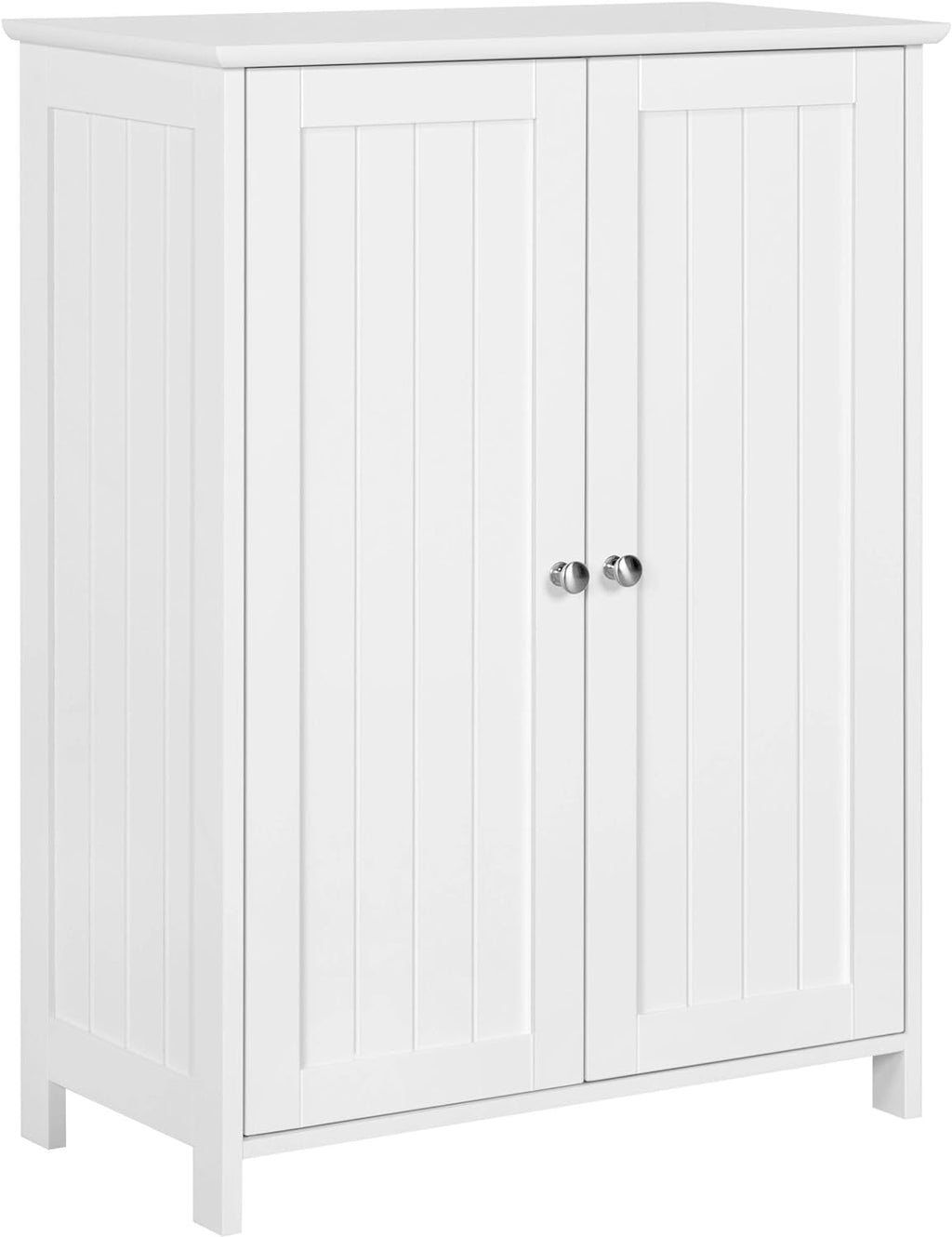 Gray Bathroom Storage Cabinet with Double Doors and Adjustable Shelves H4614