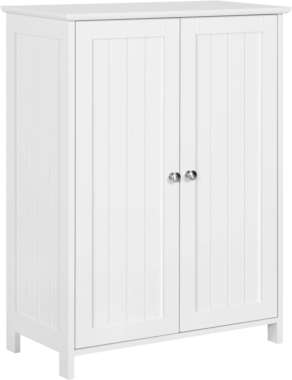 Gray Bathroom Storage Cabinet with Double Doors and Adjustable Shelves H4614