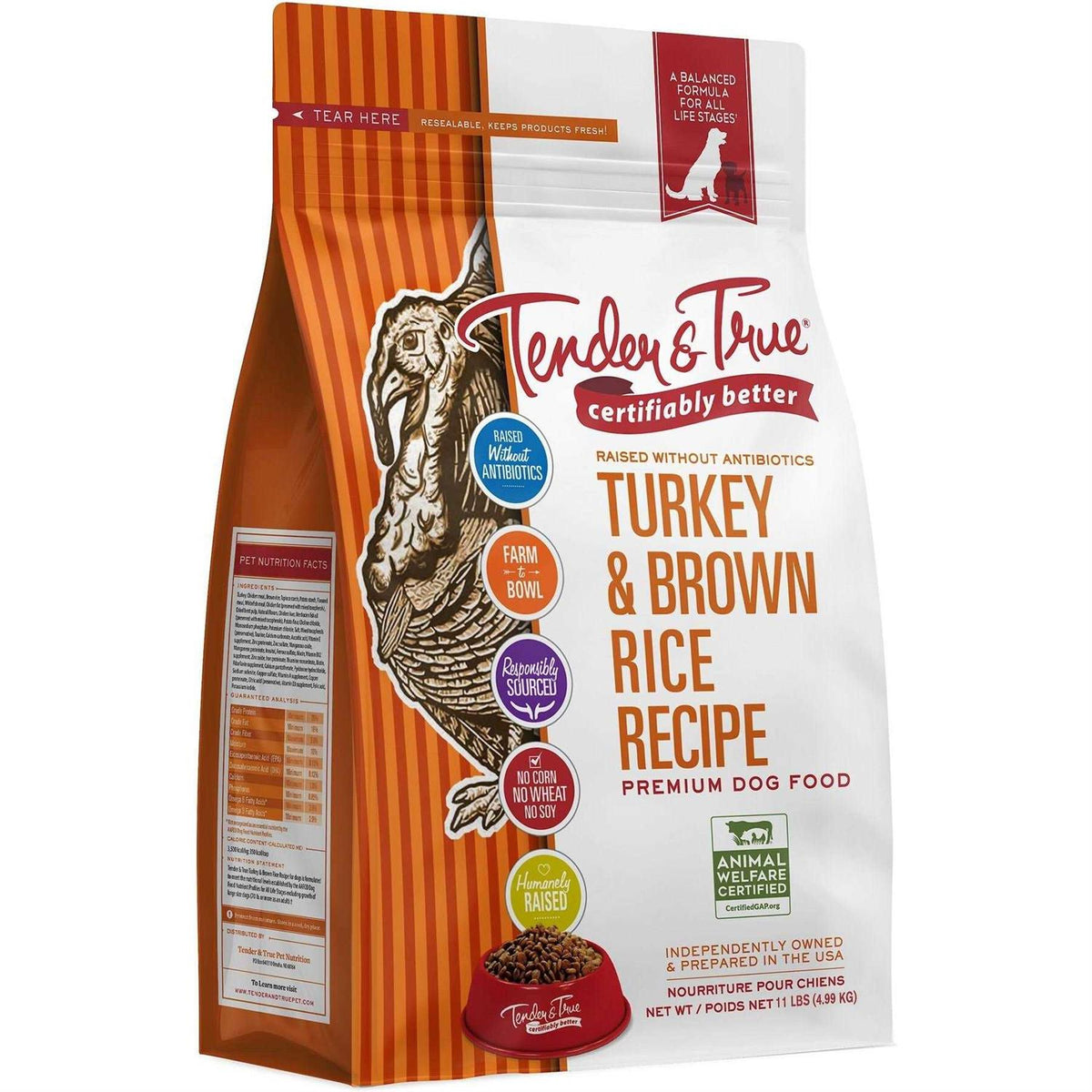Turkey and Brown Rice Recipe Dry Dog Food X87521