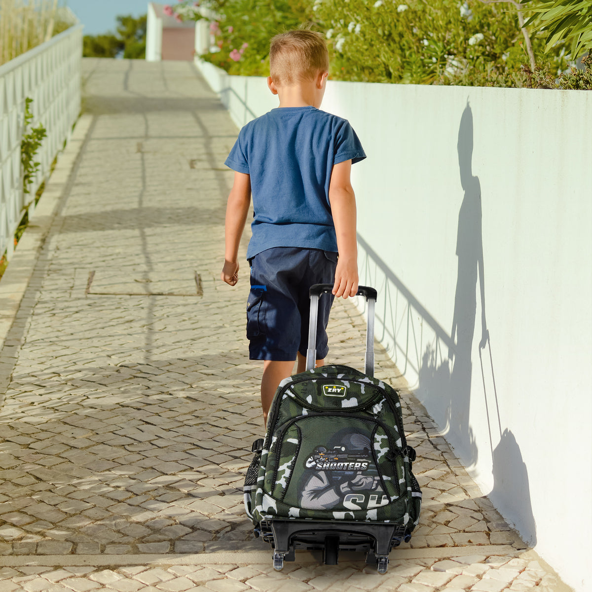 Wheeled Backpack Rolling Daypack Trolley School Bag N324522
