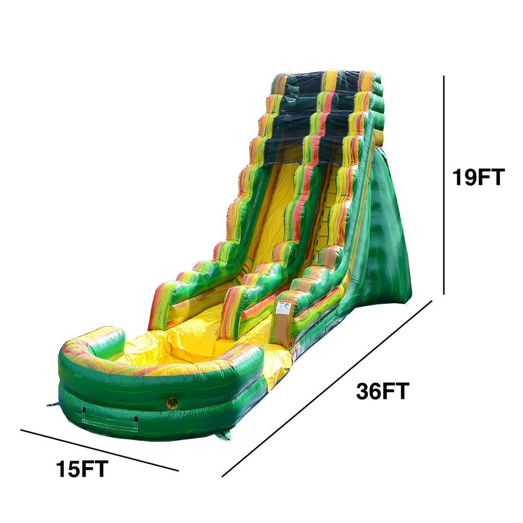 19' Inflatable Water Slide with Splash Pool M8306