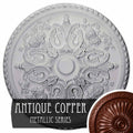 32 5/8x22OD x 2x22P Hand-Painted Bronze Blue Patina Ceiling Medallion C852