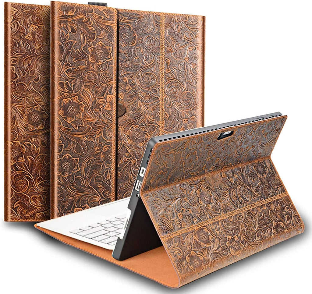 Leather Case for 12.3inch Tablet, Brown Pack of 2 C23635