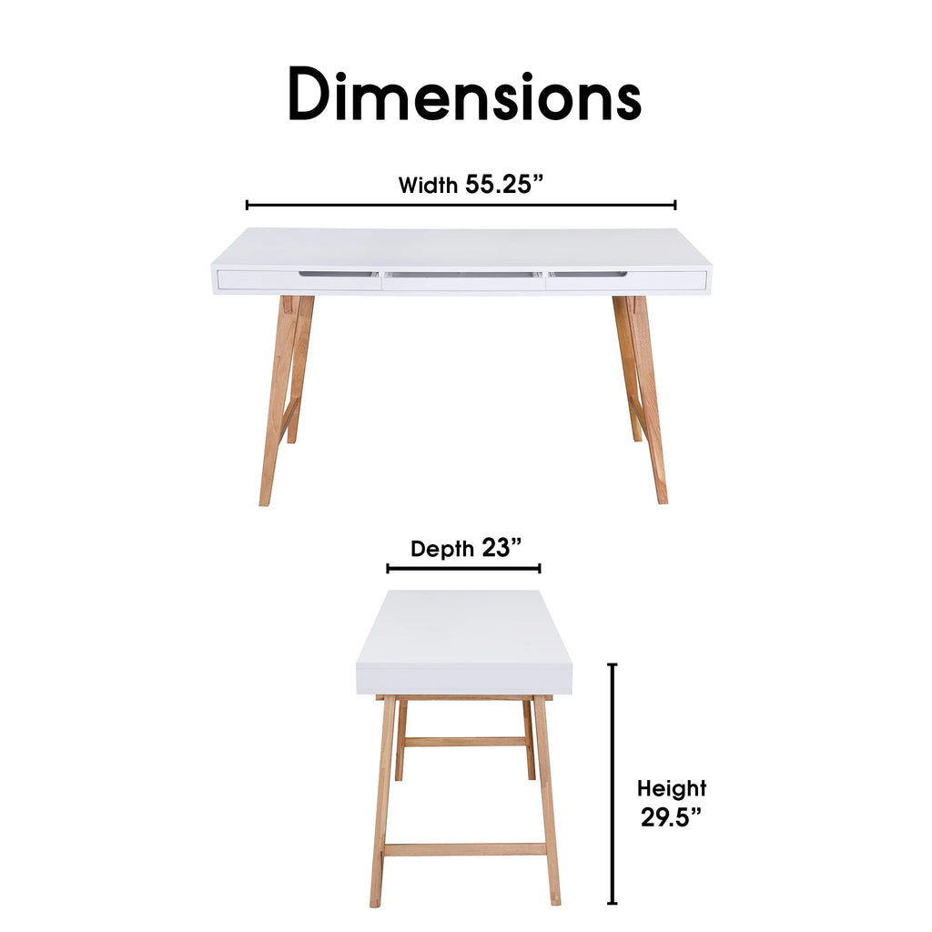 French White Writing Desk I66739