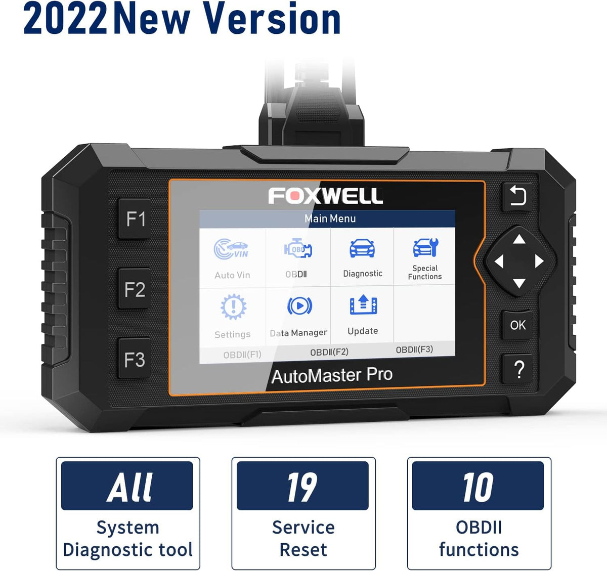 OBD2 All System Diagnostic Scanner with 19 Reset Service D763988