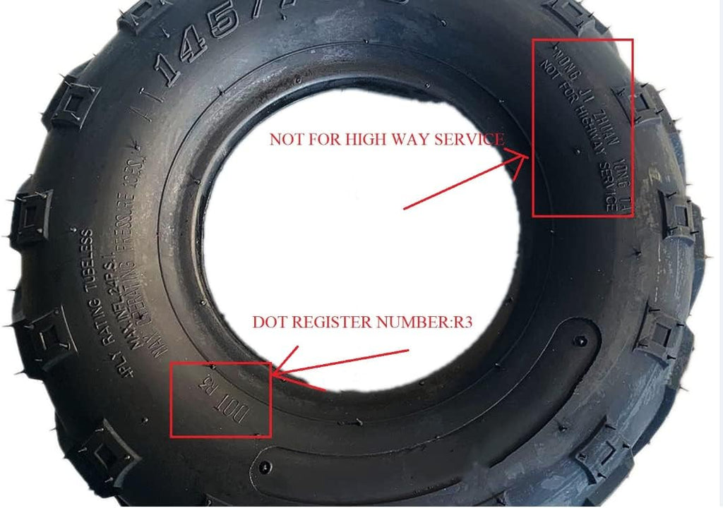 Set of 2 22x11-10 Tubeless ATV Tires N8921