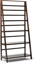 Rustic Solid Wood 5 Shelves Bookcase K169