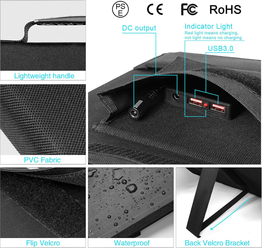 60W Foldable Portable Solar Panel P37071