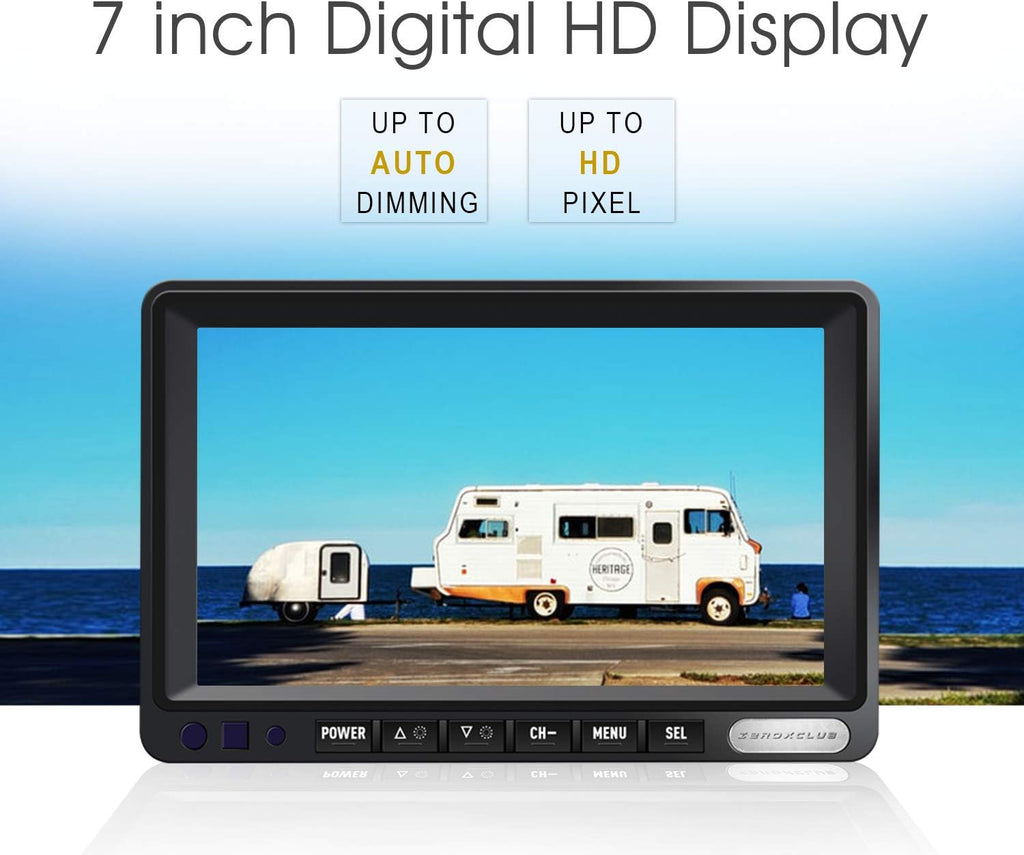 Wireless Backup Camera System Kit with 7’’ LCD Monitor H541