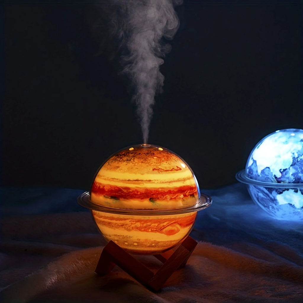 Galaxy Humidifier With Colorful Lights USB Humidifier Large Spray Night Light C343