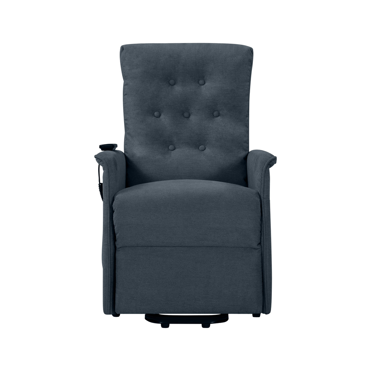 Blue Velour Power Recline and Lift Chair D4697
