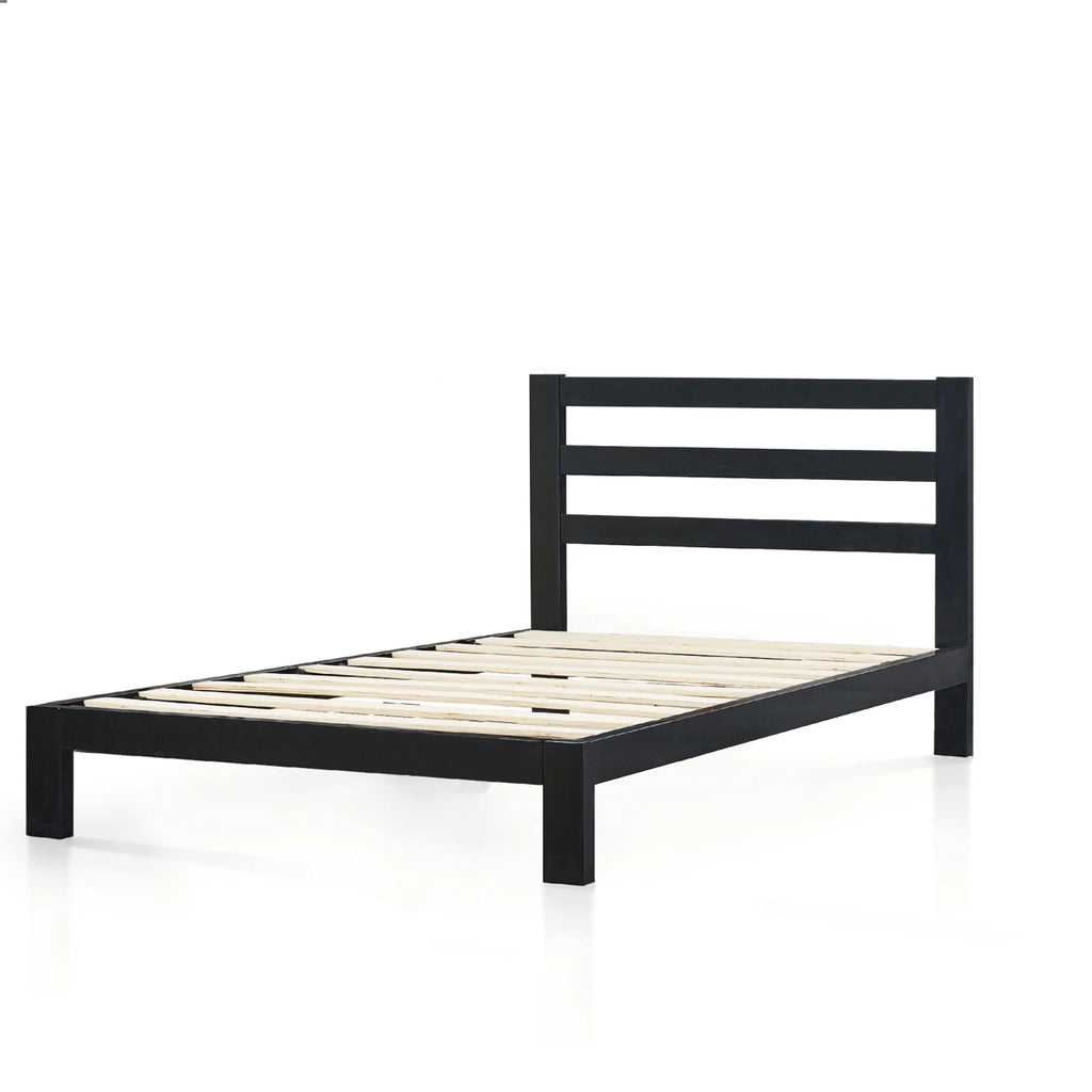 36" Metal Platform Bed with Headboard, Twin Z58178