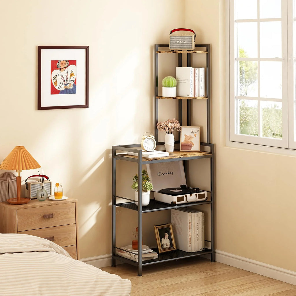 Black 5 Tier Corner Shelf F684623