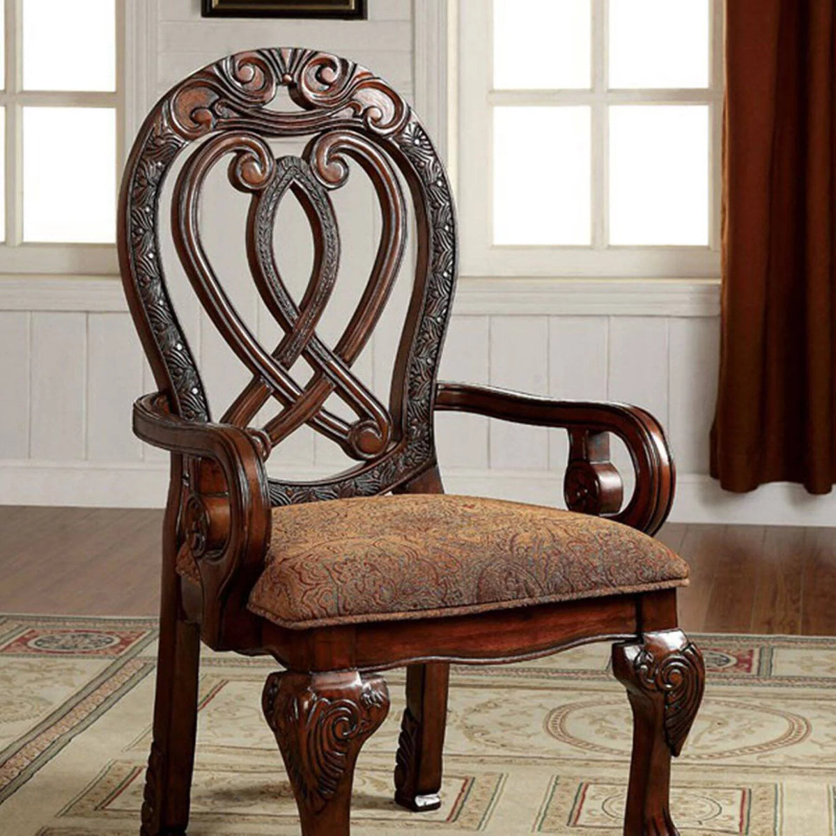 Traditional Arm Chair, Set of 2 P68118