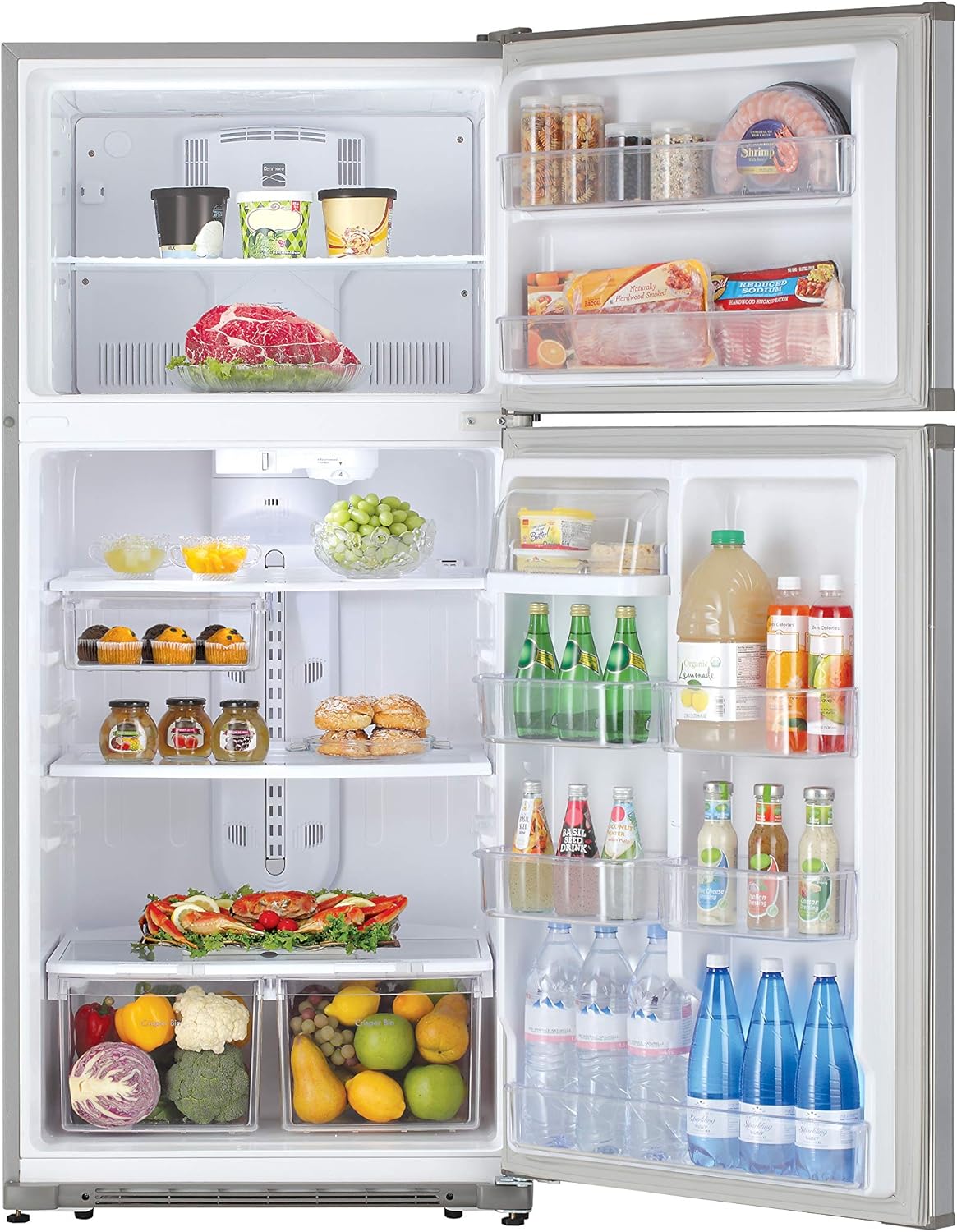 30 Top-Freezer Refrigerator 18 Cubic Ft. Stainless Steel T47095