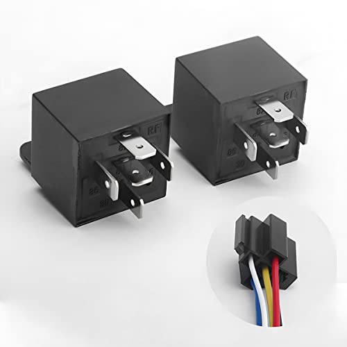 6 Pcs 12V 40 AMP Waterproof Automotive Relay and Harness Set W1179