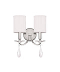 Polished Nickel 2 Light Sconce M6413