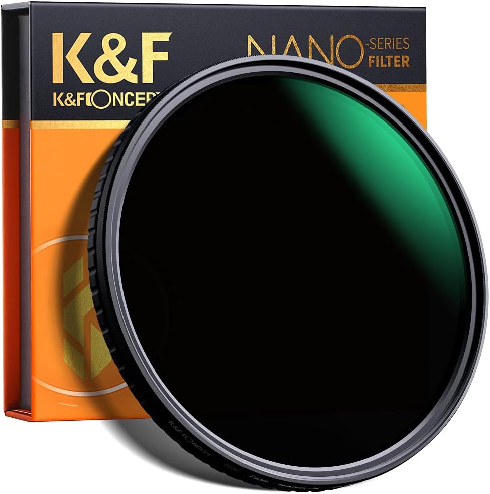 55mm Variable ND Filter ND8-ND128 (3-7 Stop) HD Hydrophobic VND Camera Lens Filter O934
