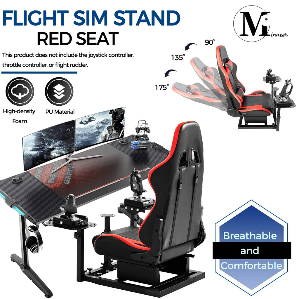 Flight Simulator Cockpit with Red Seat S597974