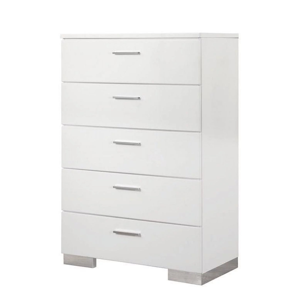 White 2 Drawer Nightstand and Chest I3442