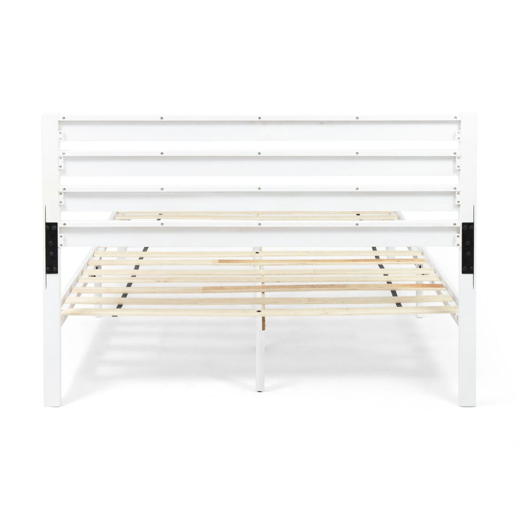 White Queen Acacia Wood Headboard W50145