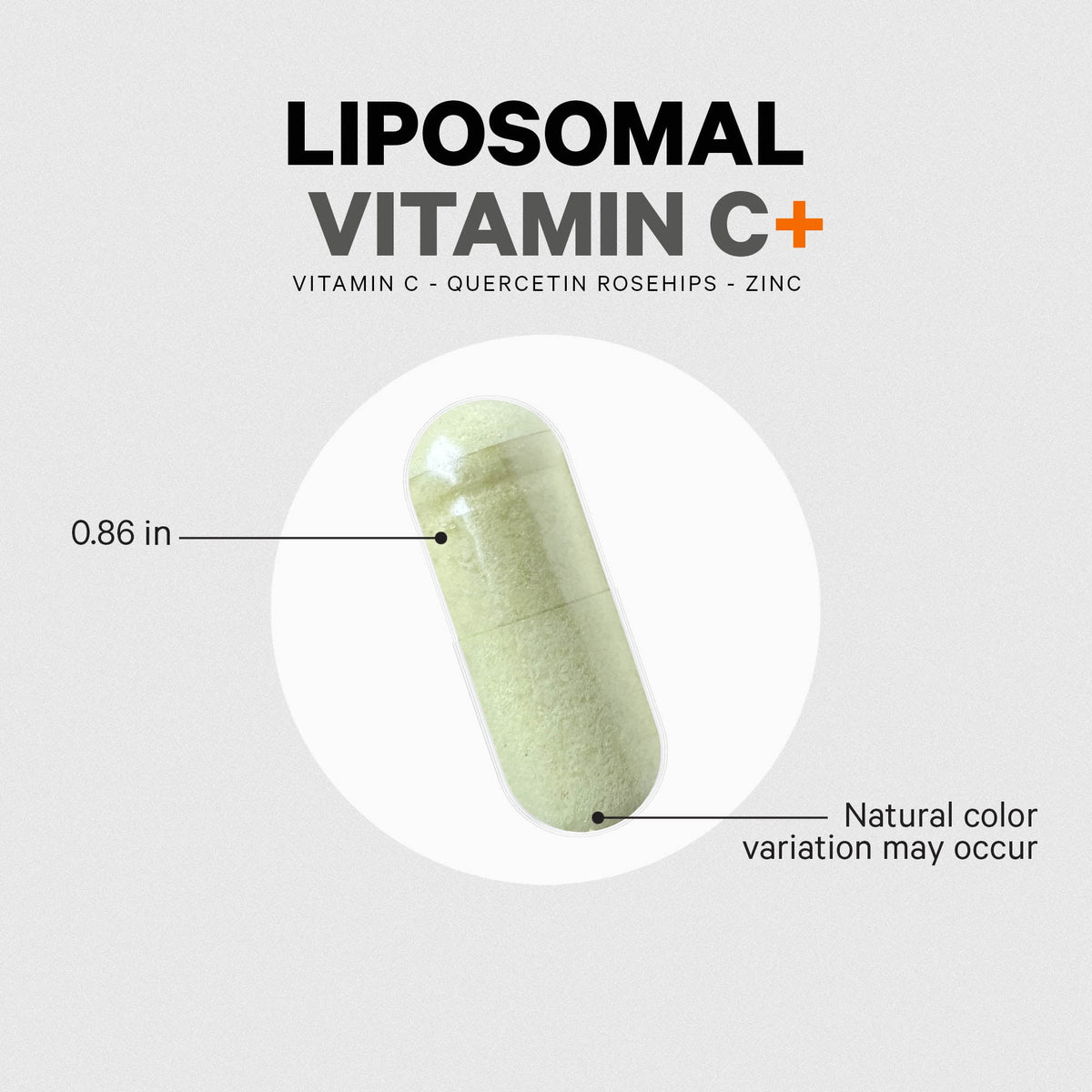 Liposomal Vitamin C 1500mg with Zinc, Elderberry, Quercetin & Rose Hips, 180 ct F594