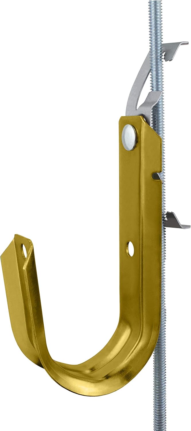 Heavy Duty Metal Cable & Wire Support J-Hook Hangers with Bat Wing Clip I58078