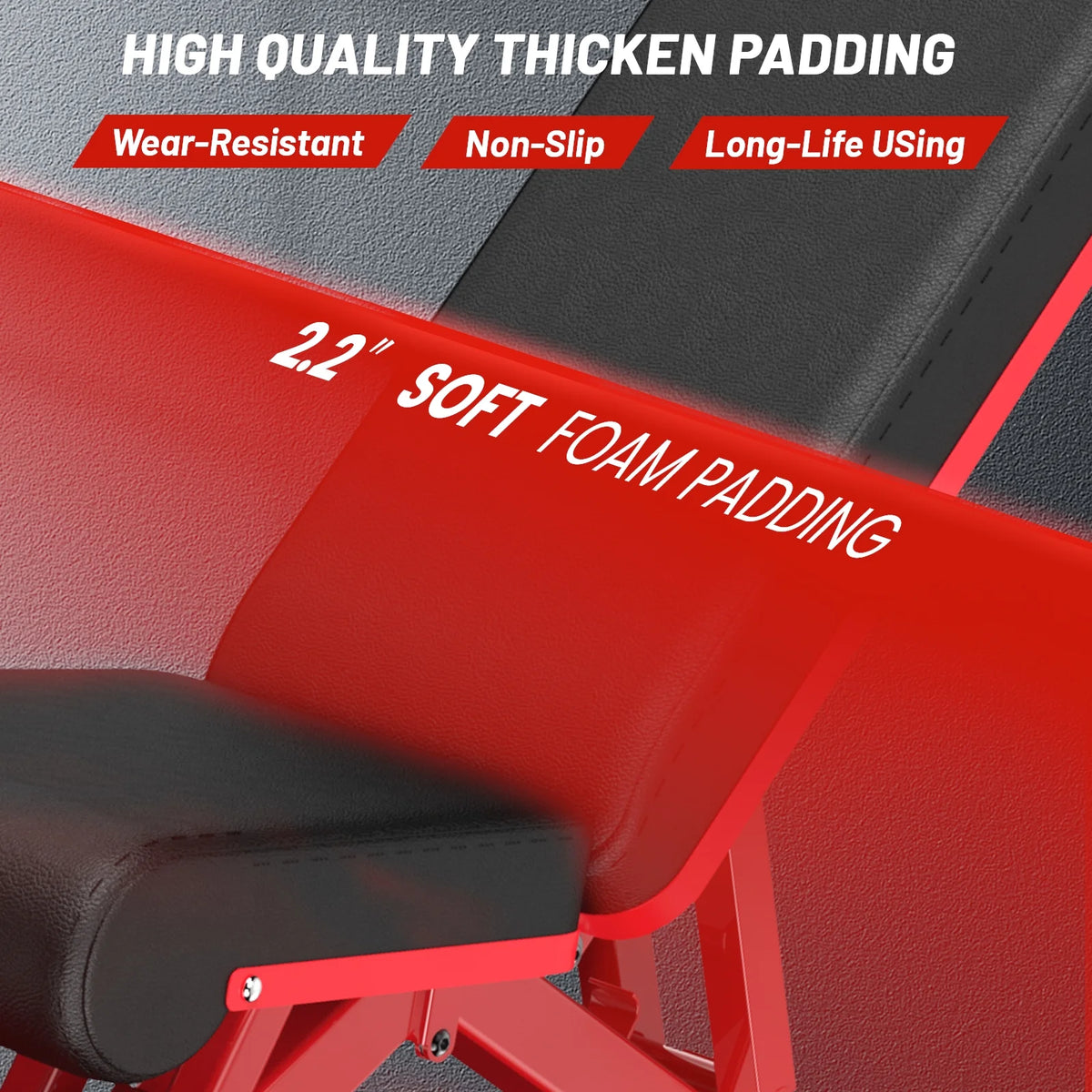 Adjustable Weight Bench with Extended Backrest 660 lbs Capacity V942