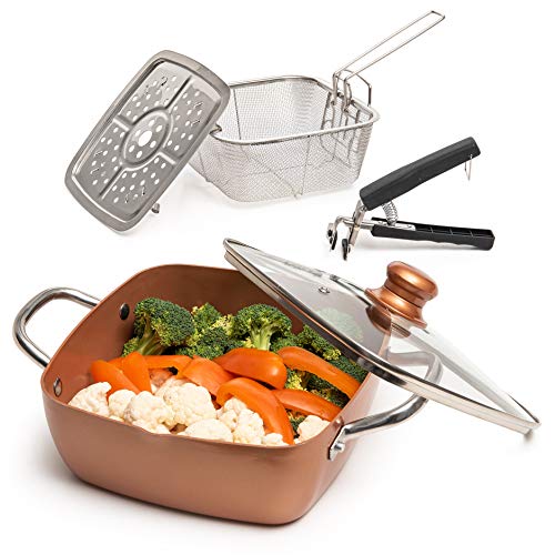 5 Pcs Non Stick Copper Cookware Set S54267