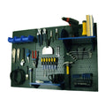 Green 4ft Metal Pegboard Tool Storage Kit with Blue Accessories L732664