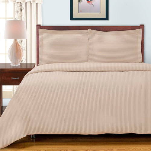 300 Thread Count Cotton Striped Duvet Cover Set King/California King O999892