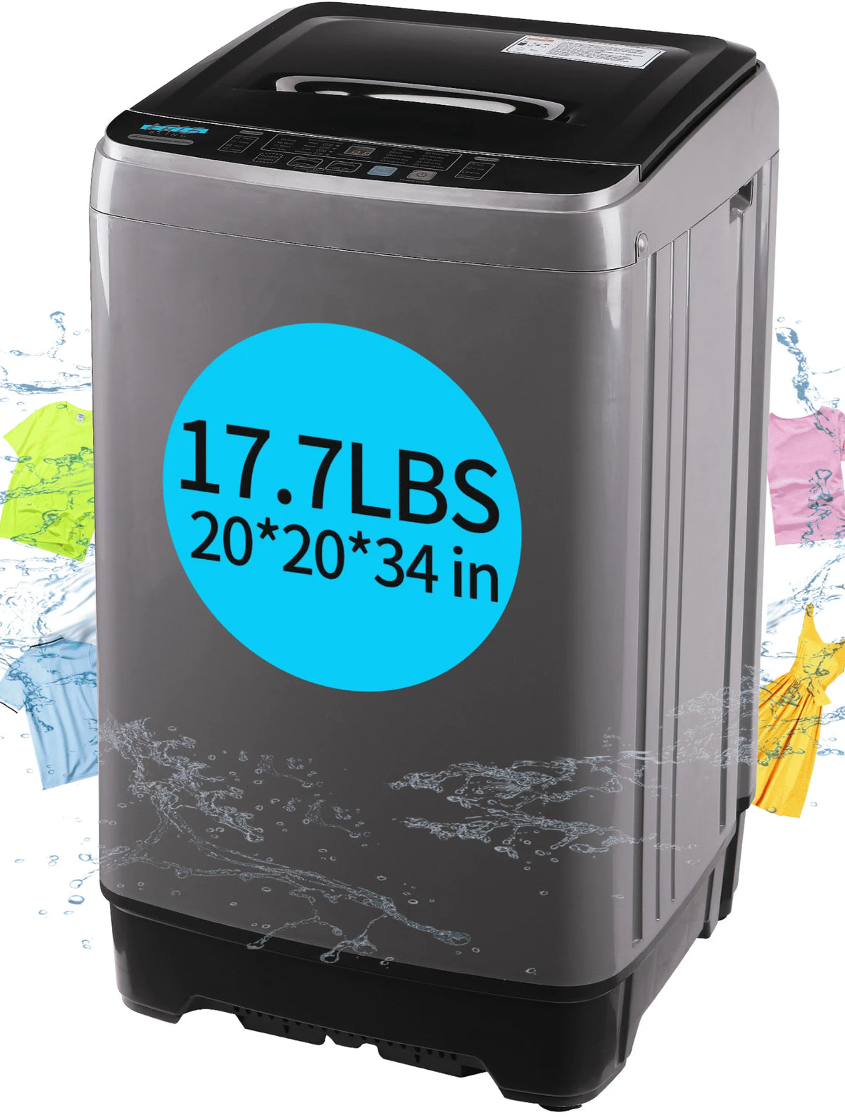 Portable 17.7 lbs Full Automatic Washing Machine N28544