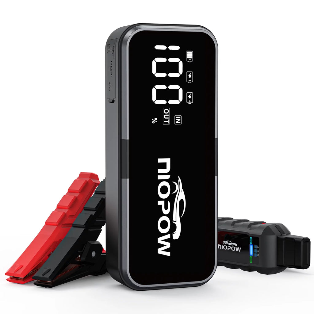 5000A 12V Portable Lithium Jump Starter with 3.3 Display and LED Light W327