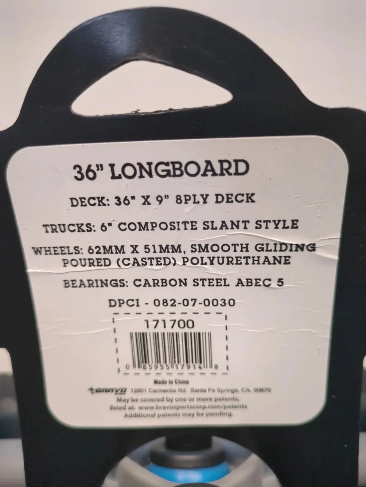 36'' Blue Longboard Q17292