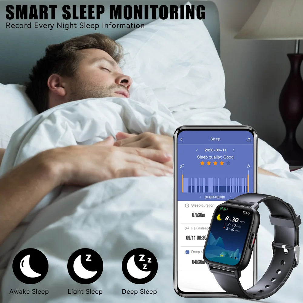 Smart Watch with LED Flashlight and Fitness Tracker U725313