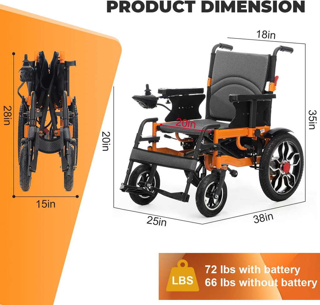 Lightweight Foldable Electric Wheelchair E8151