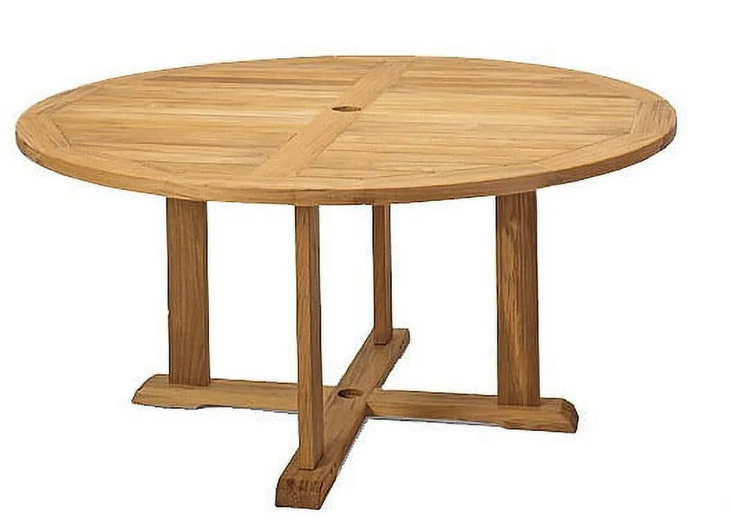 6 Seater 7 Pc Teak Dining Set with 6 Stacking Arm Chairs K298