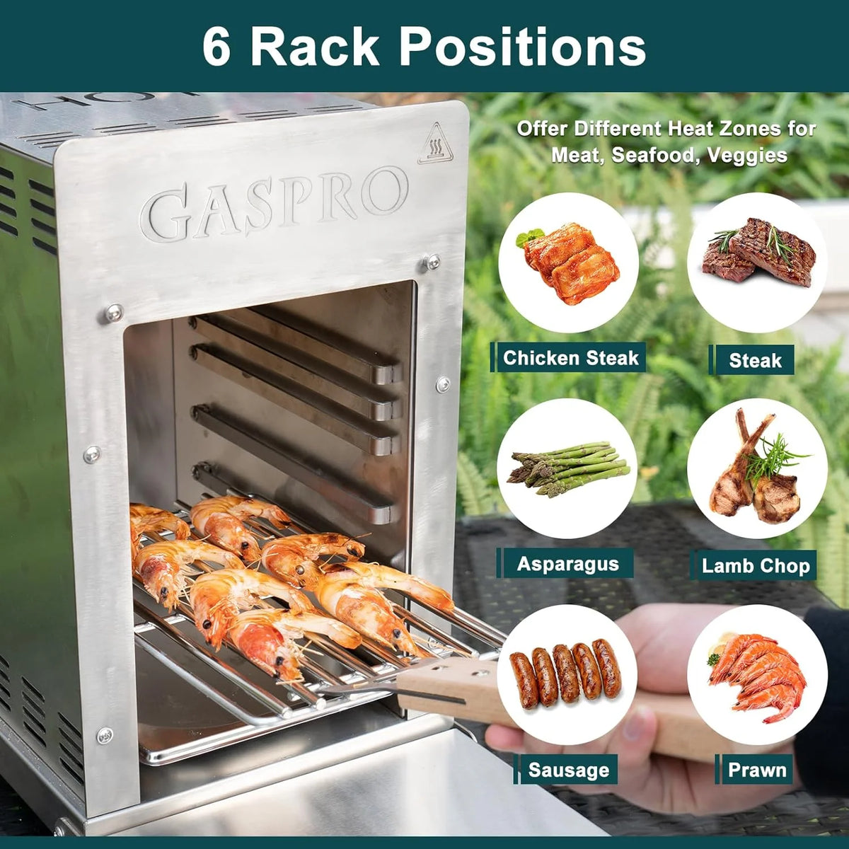 1500℉ Portable Propane Gas Grill with Infrared Technology C478521
