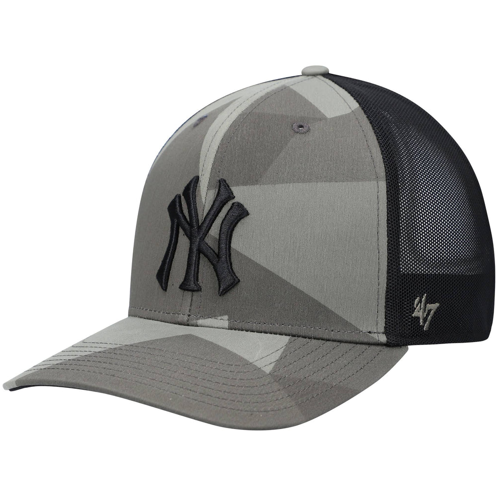 New York Yankees Camo Black Snapback Hat E99942