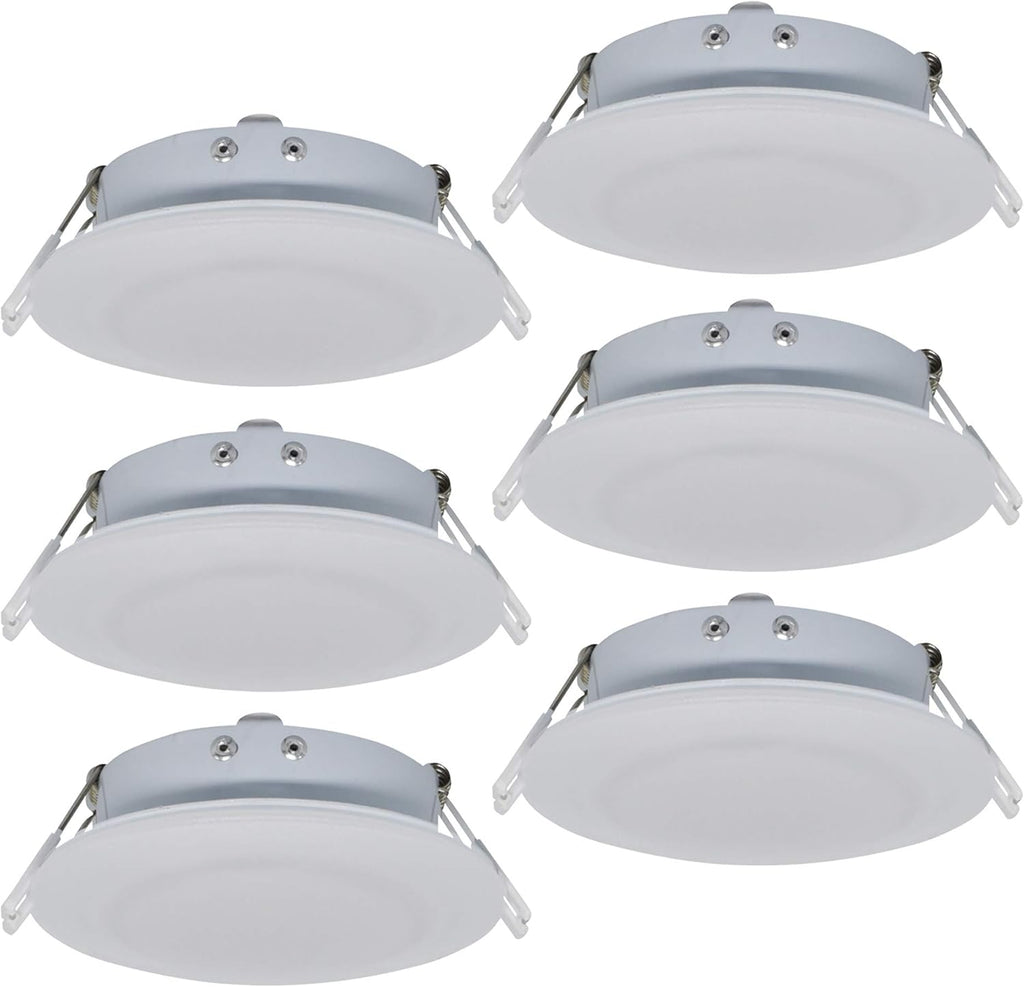 4.5Inch LED RV Puck Light Full Aluminum Recessed Ceiling Lights Pack of 6 A85047