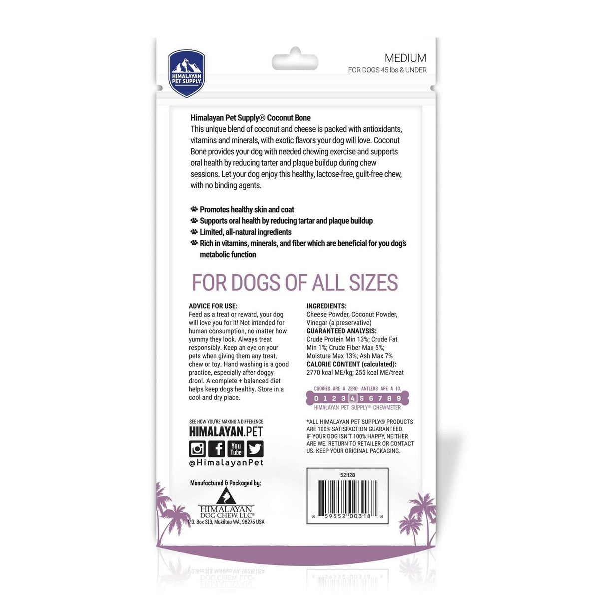 Coconut Bone Dog Chew H9793