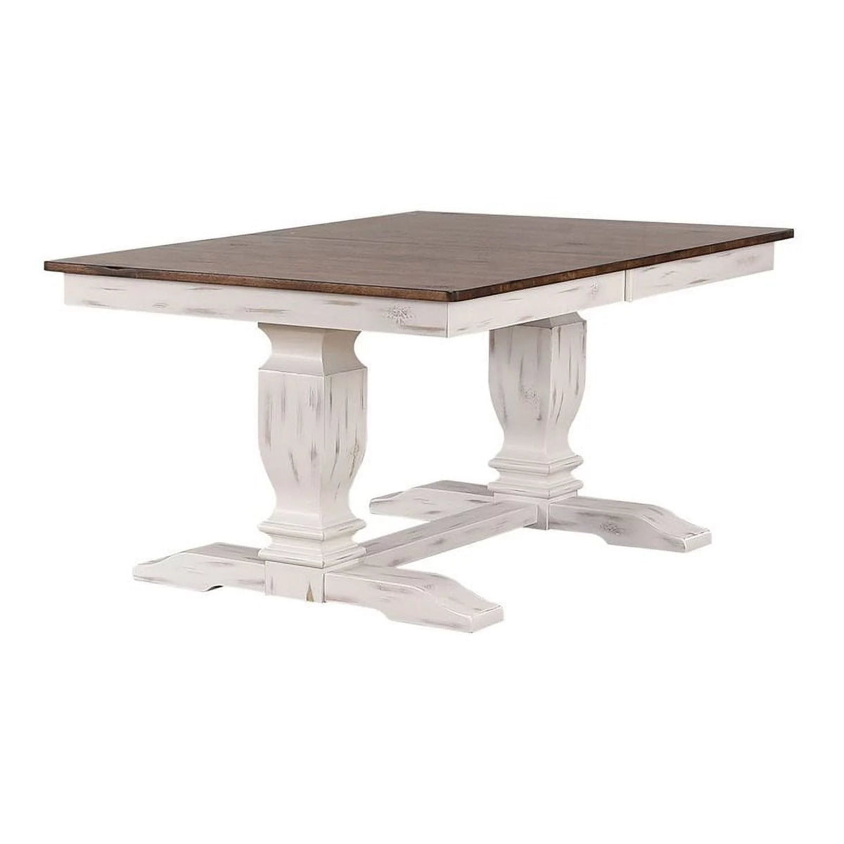 Double Pedestal Wood Dining Table U933074