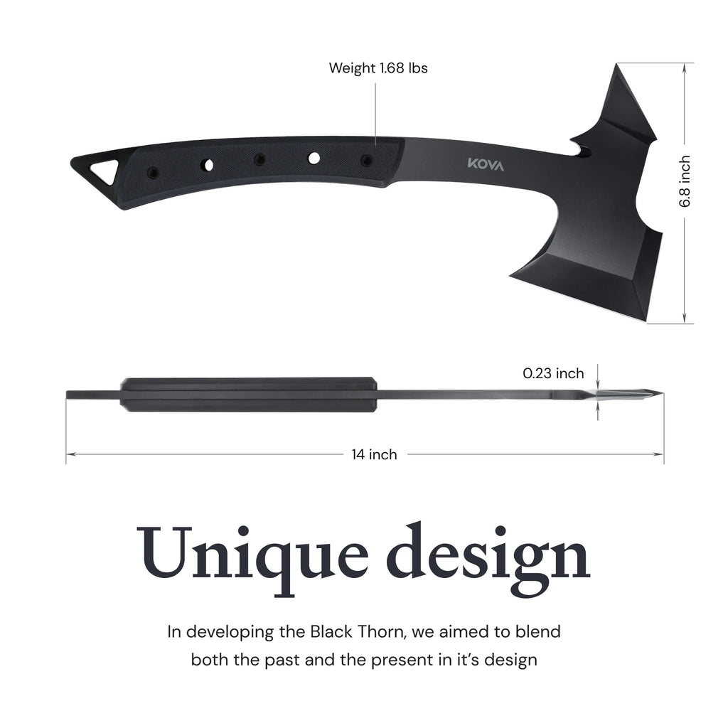 Black Stainless Steel Hatchet E6826