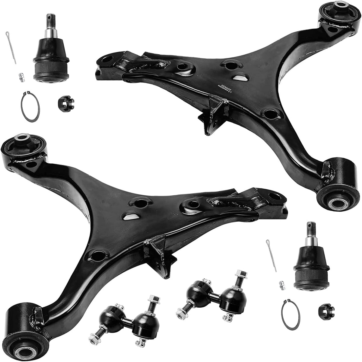 Front Lower Control Arms + Lower Ball Joints + Sway Bar 6pc Set D40767
