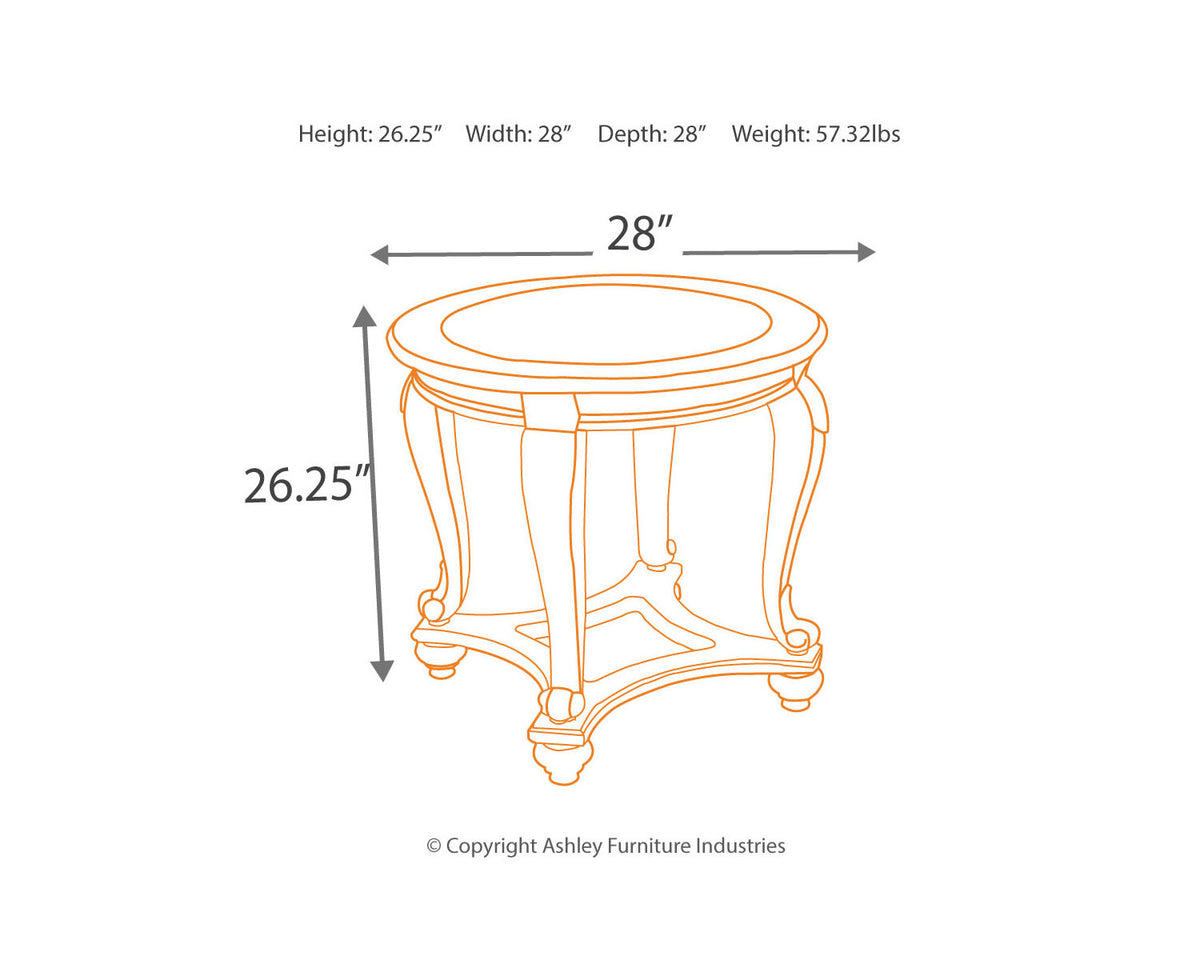 Dark Brown End Table N3304