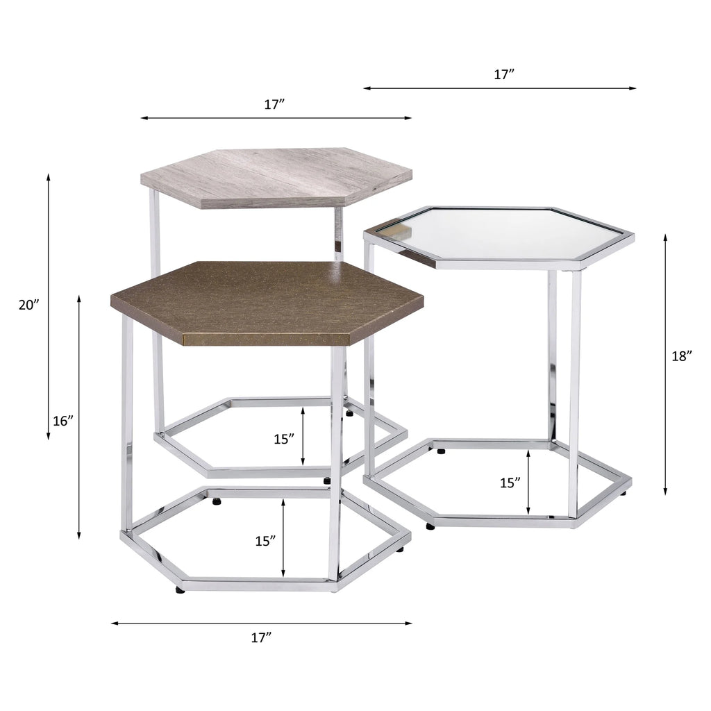 Chrome Nesting Tables P665464