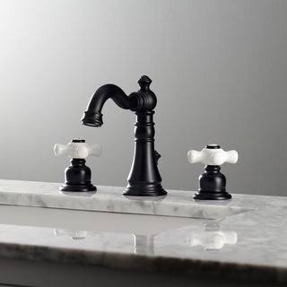 Brushed Brass Widespread Bathroom Faucet Y9663