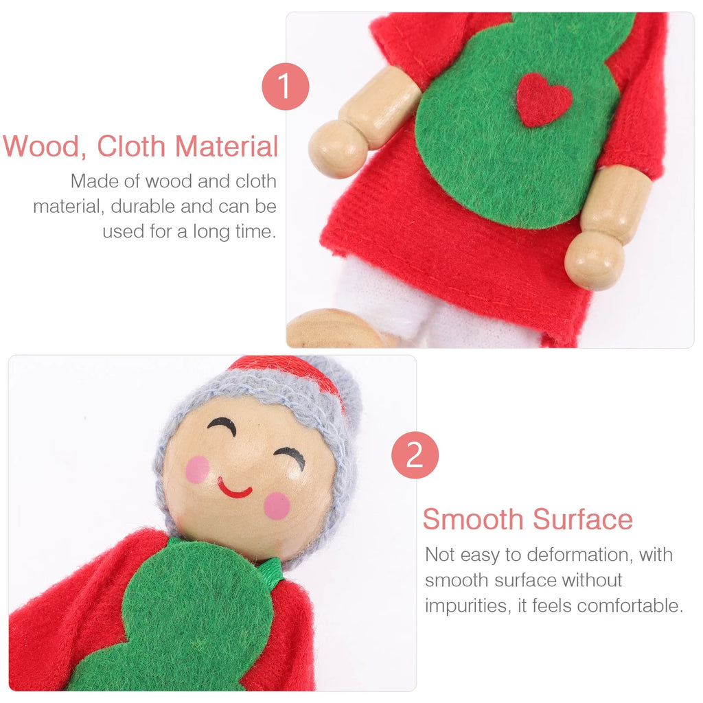 28 pcs Wooden Doll Playset F5600