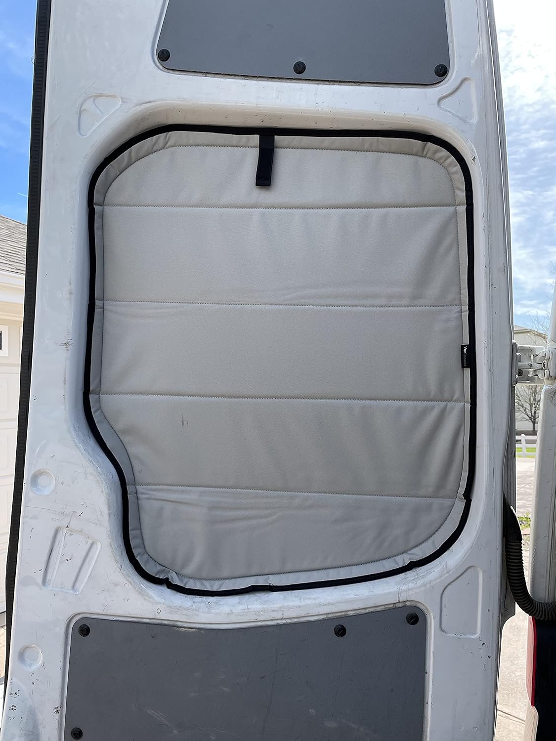 Insulated Rear Door Covers Pair Cool Gray F126